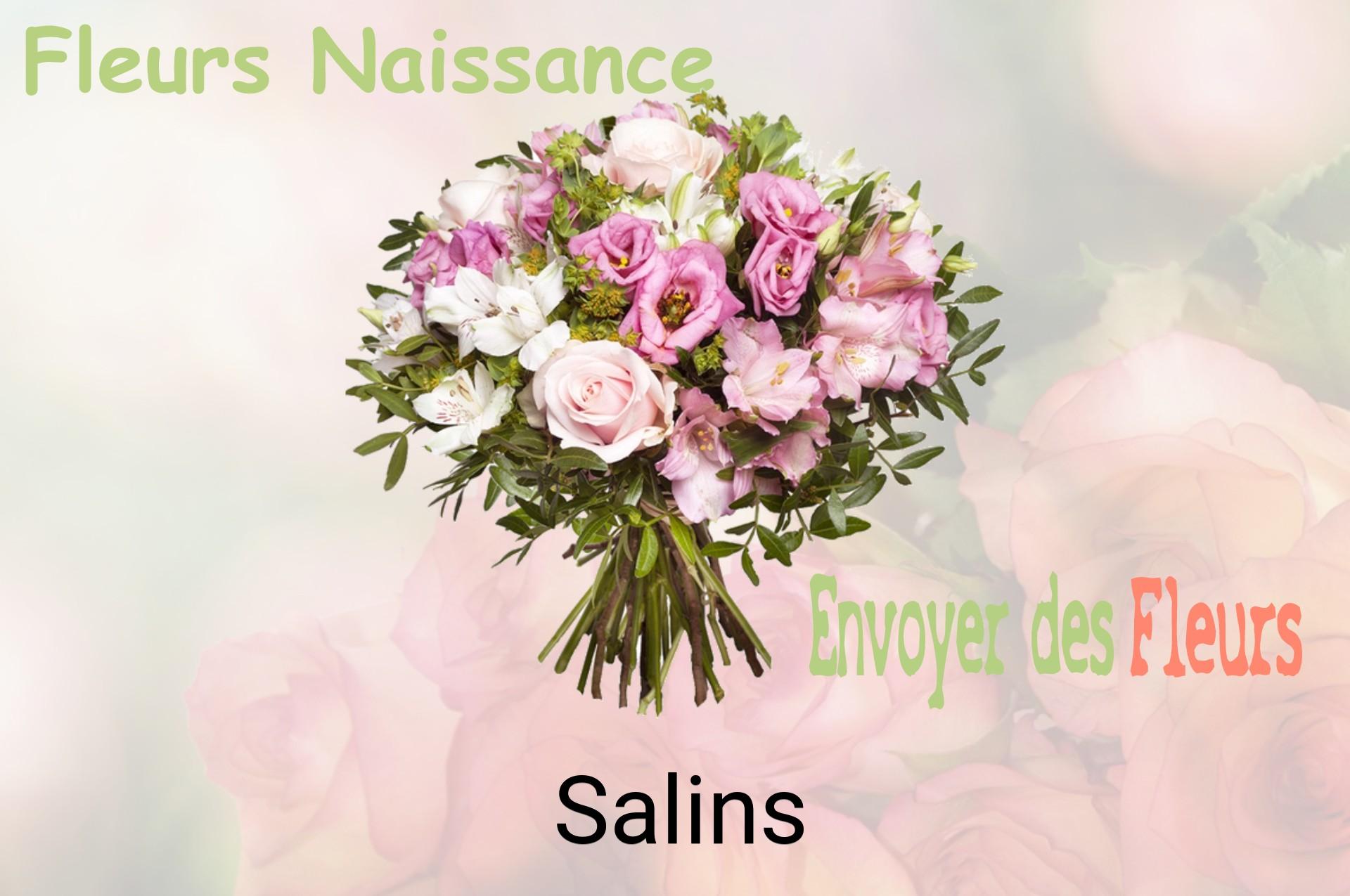 Bouquet de fleurs de naissance livré à Salins